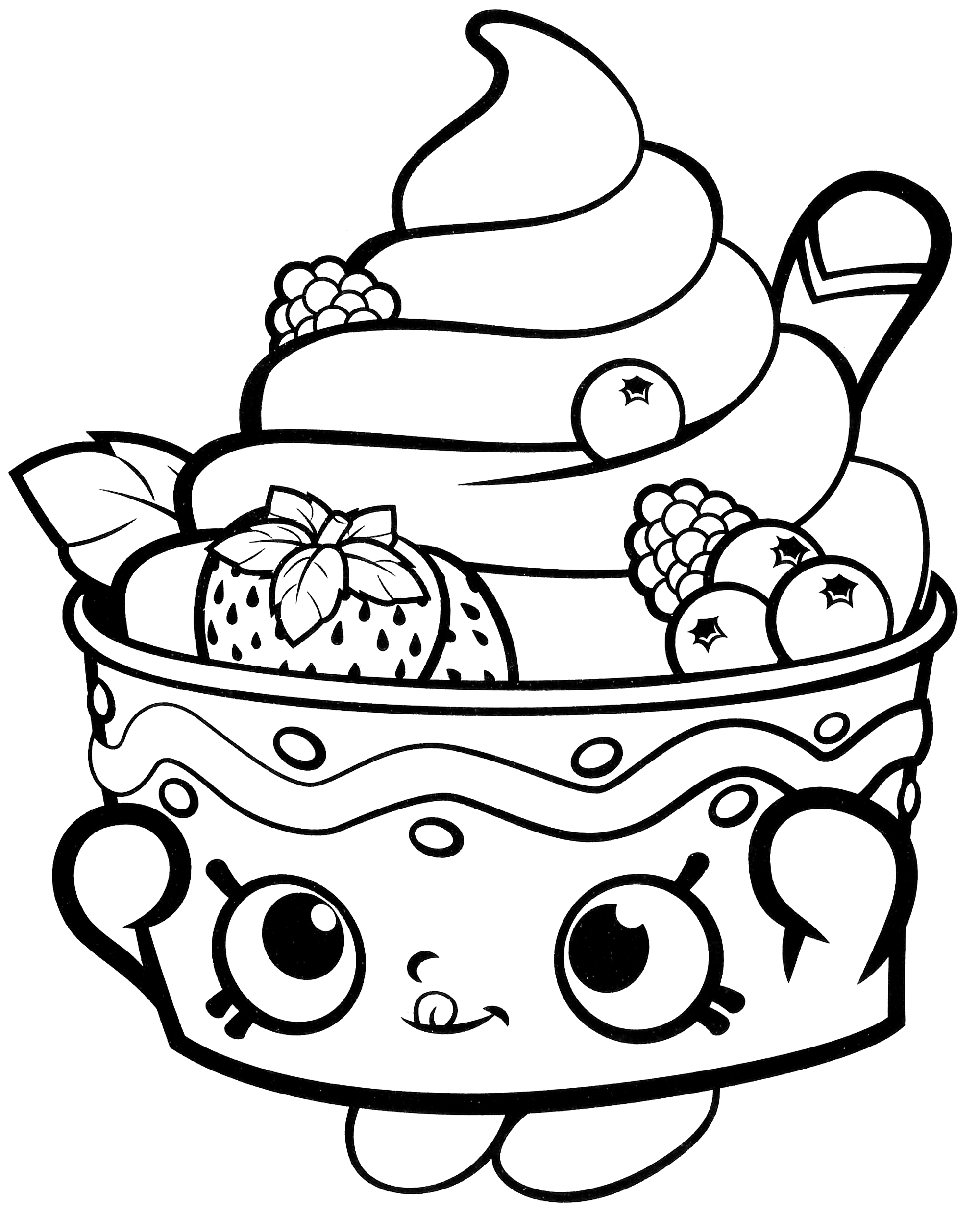 Frozen Yo Chi coloring page (Shopkins) - free and printable