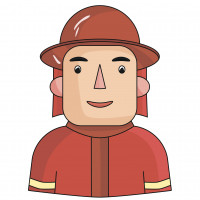 Firefighter coloring pages