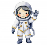 Astronauts coloring pages