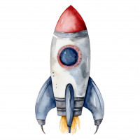 Rocket coloring pages