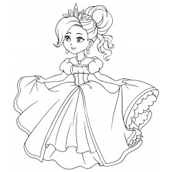 Princess in a pretty dress