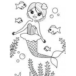 Mermaid with fish