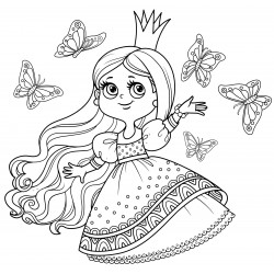 Princess and butterflies