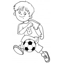 Boy footballer