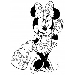 Minnie Mouse with a pretty handbag