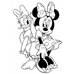 Pretty Minnie Mouse and Daisy