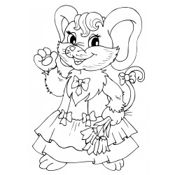 Mouse in a dress
