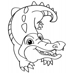 Cheerful crocodile