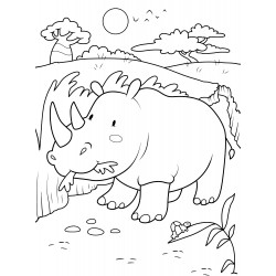 Funny rhinoceros