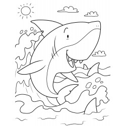 Cheerful shark