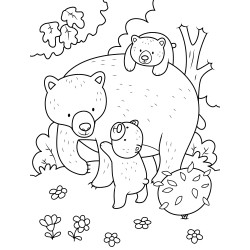 Bear and cubs