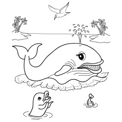 Great Whale and his friends