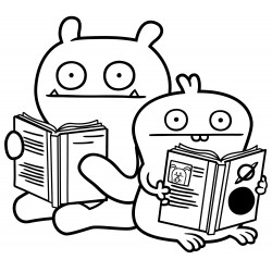 Wage and Babo read books