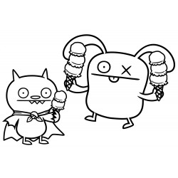 Ox eats ice cream with Lucky Bat