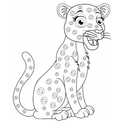 Brave leopard
