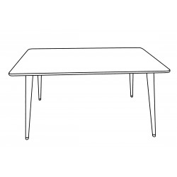 Rectangular table