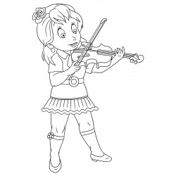 Talented violinist