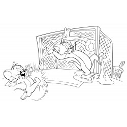 Tom & Jerry play football