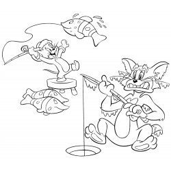 Tom & Jerry fishing