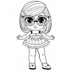 Girl with cat-eye glasses