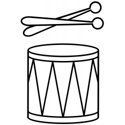 Drum and sticks