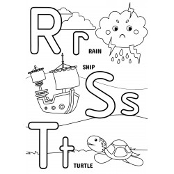 Letters R, S and T