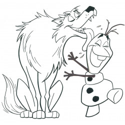 The wolf and Olaf