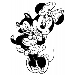 Minnie Mouse with Figaro