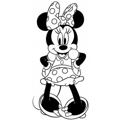 Minnie Mouse with polka dot bow