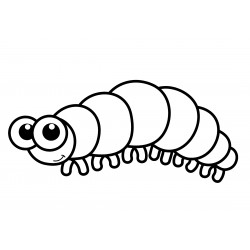 Caterpillar with little legs