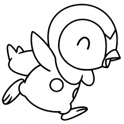 Piplup runs