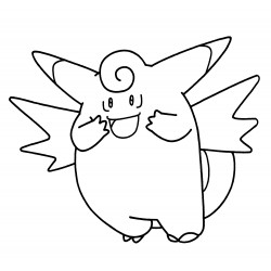 Clefable smiles