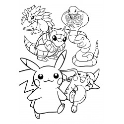 Evolution of Pikachu, Ekans and Sandshrew