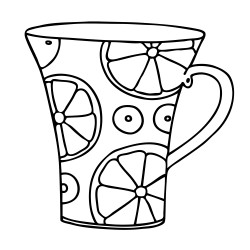 Patterned mug