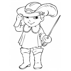 Musketeer with a sword