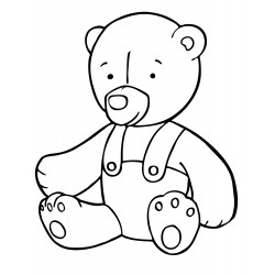 Bear in overalls
