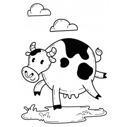 Pot-bellied cow