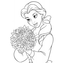Belle with the bouquet