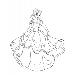 Belle in a puffy dress