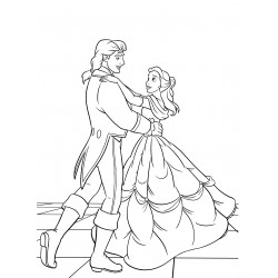 Belle dances with the prince