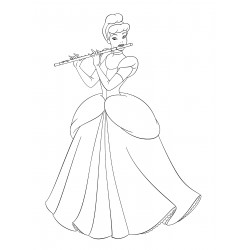 Cinderella plays the flute