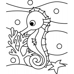 Cheerful seahorse