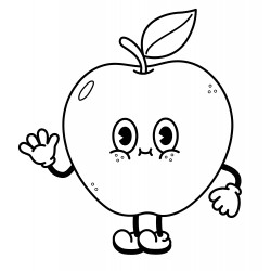 Cheerful apple