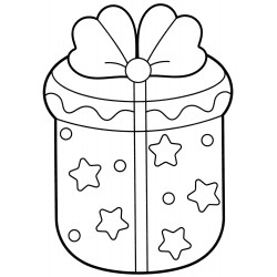 Gift box with stars