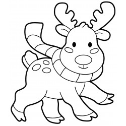 Rudolph in a scarf