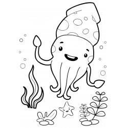 Smiling squid