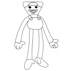 Huggy in a Mario costume
