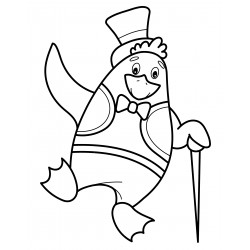 Penguin with a cane