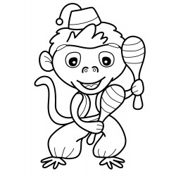 Monkey with maracas