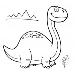 Relaxed dinosaur